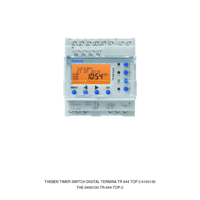 Theben Theben Timer Switch digital Termina TR 644 TOP 2 6100130