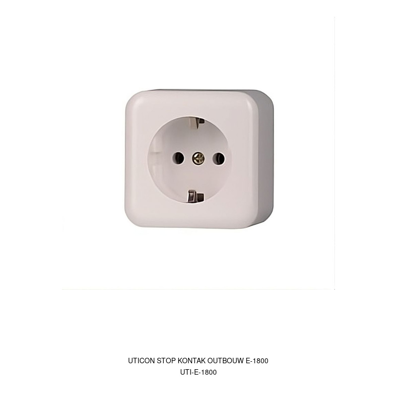 Uticon Uticon Stop Kontak Outbouw E-1800