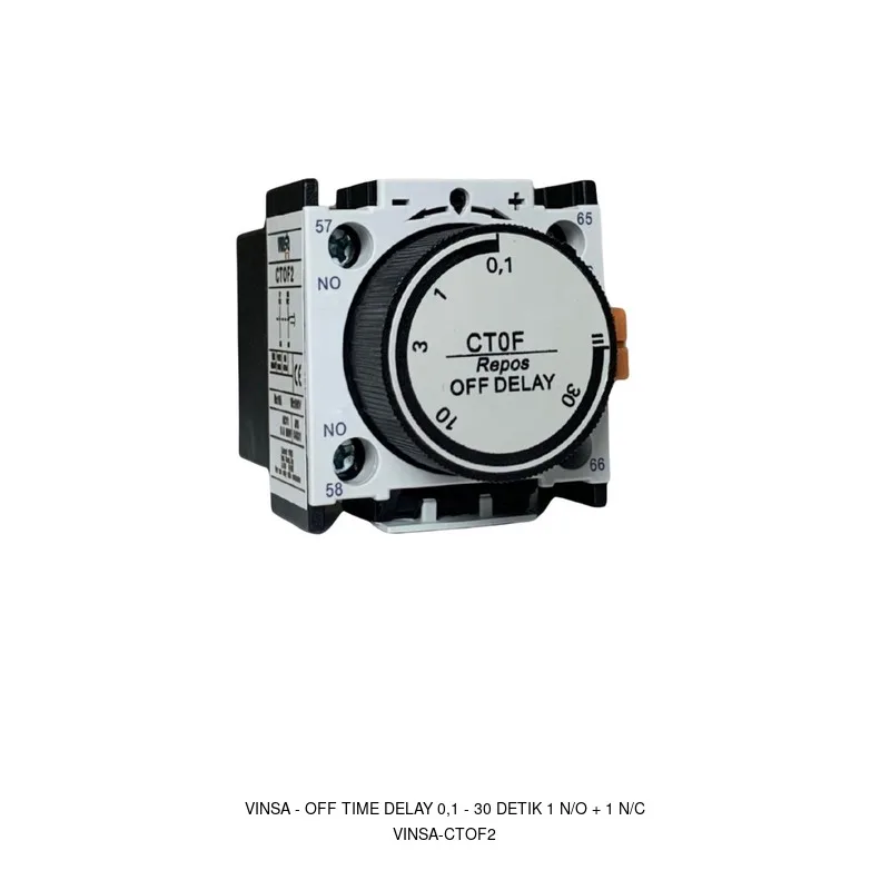 Vinsa Off Time Delay 0,1 - 30 Detik 1 N/O + 1 N/C