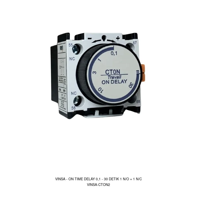 Vinsa On Time Delay 0,1 - 30 Detik 1 N/O + 1 N/C