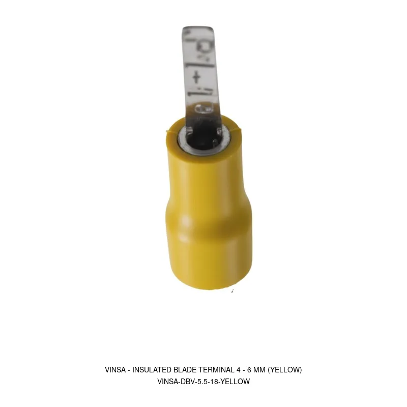 Vinsa Insulated Blade Terminal 4 - 6 mm (Yellow)