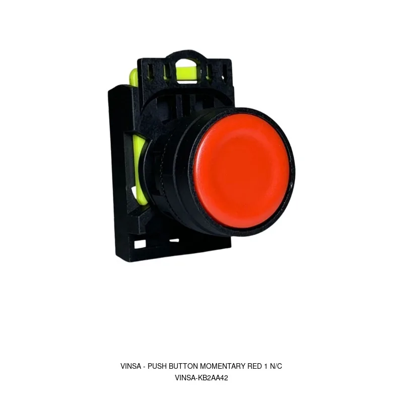 Vinsa Push Button Momentary Red 1 N/C