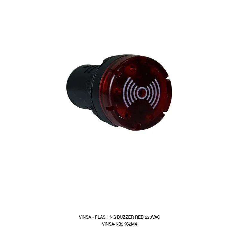 Vinsa Flashing buzzer Red 220VAC