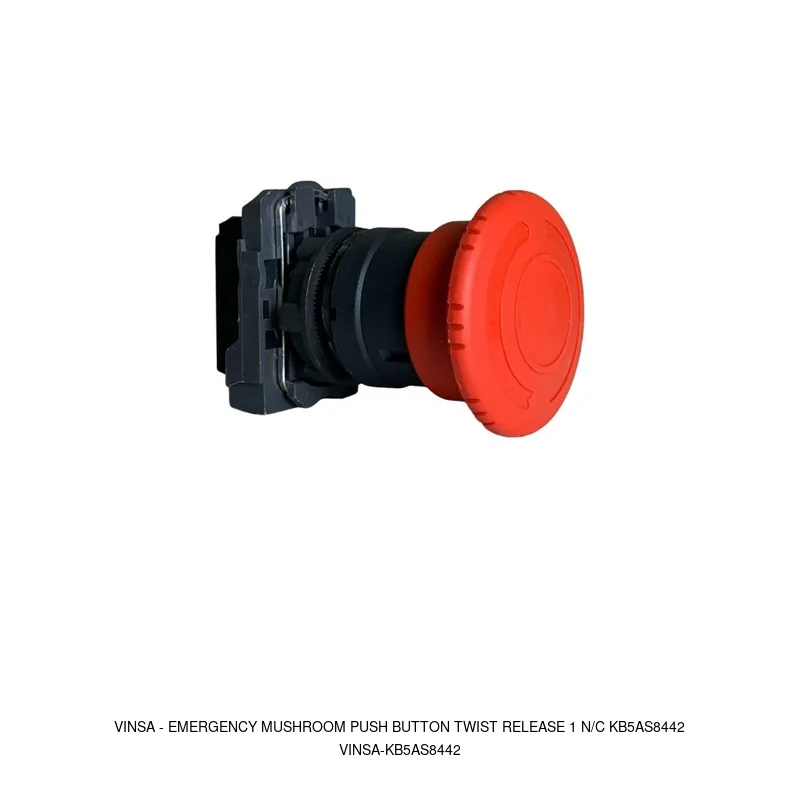 Vinsa Emergency Mushroom Push Button Twist Release 1 N/C KB5AS8442