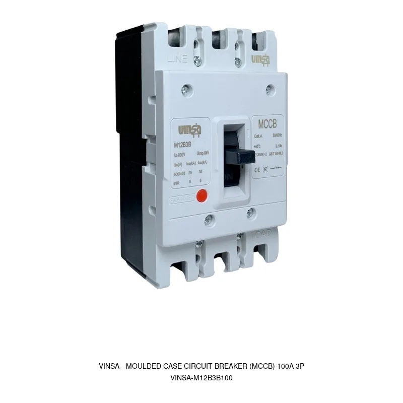 Vinsa Moulded Case Circuit Breaker (MCCB) 100A 3P