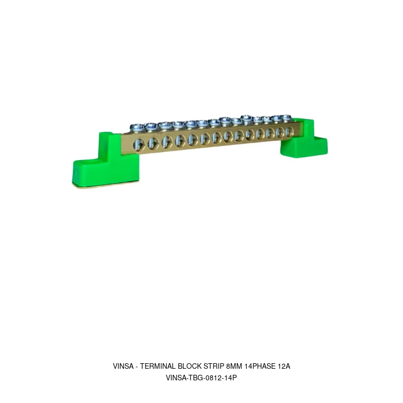 Vinsa Terminal Block Strip 8mm 14Phase 12A