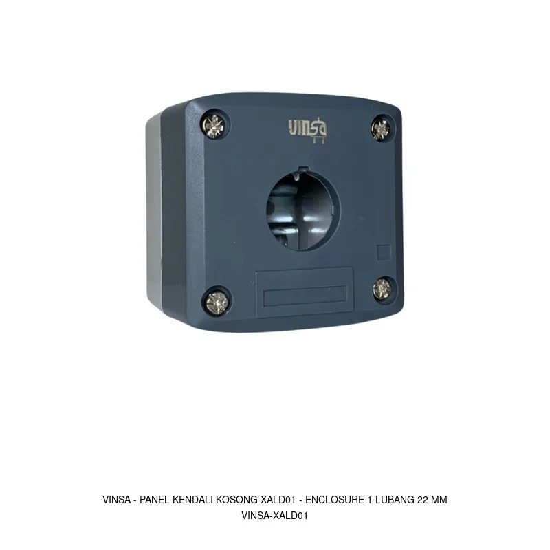 Vinsa Panel Kendali Kosong XALD01 - Enclosure 1 Lubang 22 mm